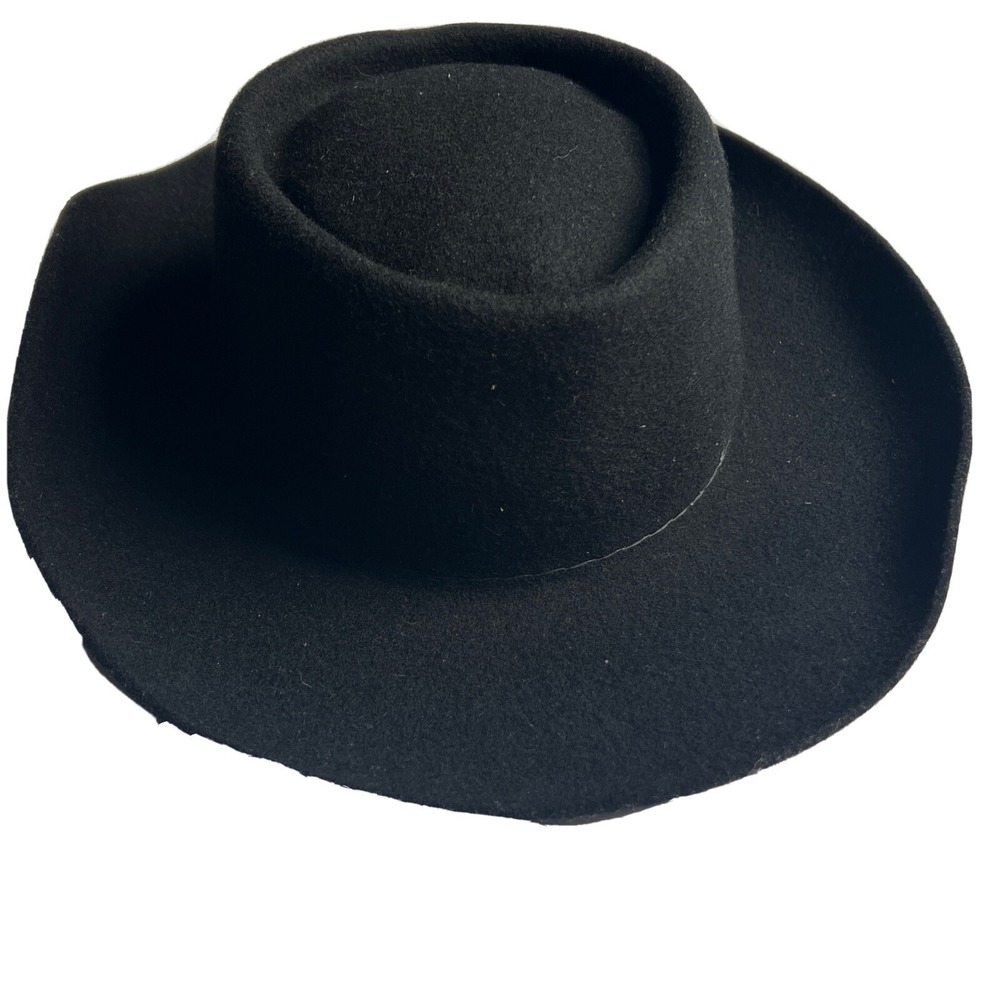 Vintage STETSON Stallion Dice Ladies Western Style Gambler Cowboy Hat Sz 7R Wool
